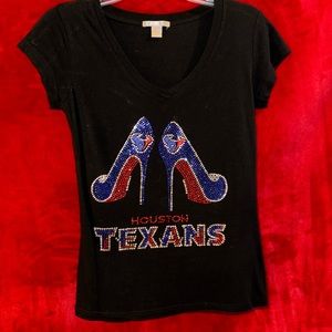 BEDAZZLED HOUSTON TEXANS TEE M